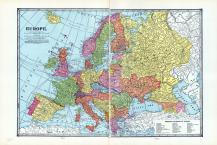 Europe, World Atlas 1925c from Prince Edward Island Atlas